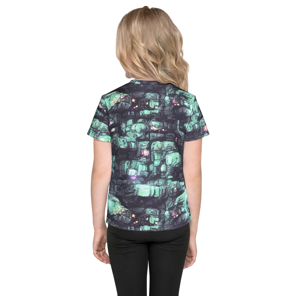 Neon Underworld on Kids Crew Neck T-Shirt — Back