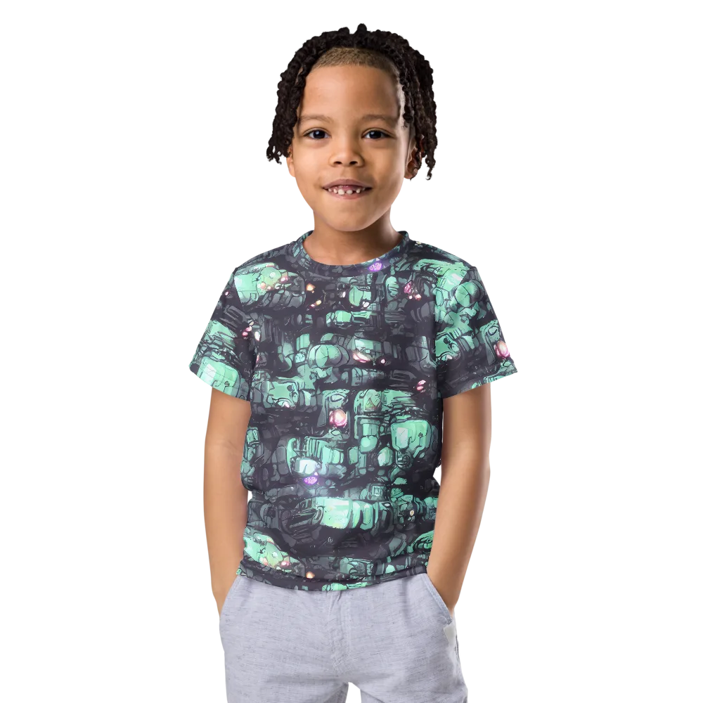 Neon Underworld on Kids Crew Neck T-Shirt — Front