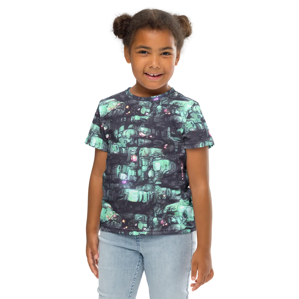 Neon Underworld on Kids Crew Neck T-Shirt — Front