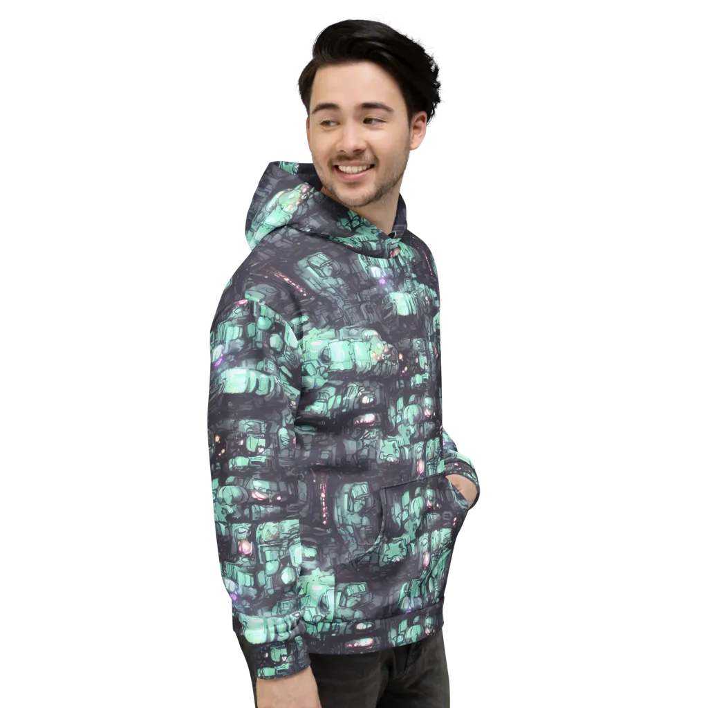 Neon Underworld on Hoodie — Right