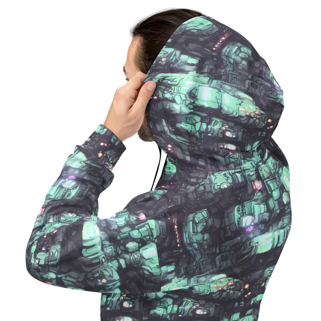 Neon Underworld on Hoodie — Back