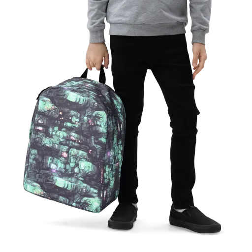Neon Underworld on a Minimalist Backpack