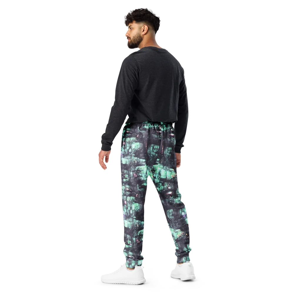 Neon Underworld on Men's Joggers — Back