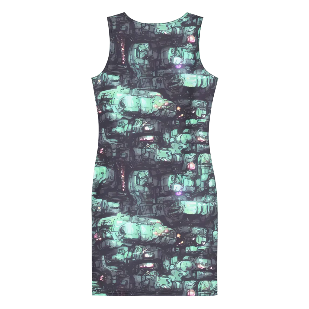 Neon Underworld on Bodycon Dress — Back