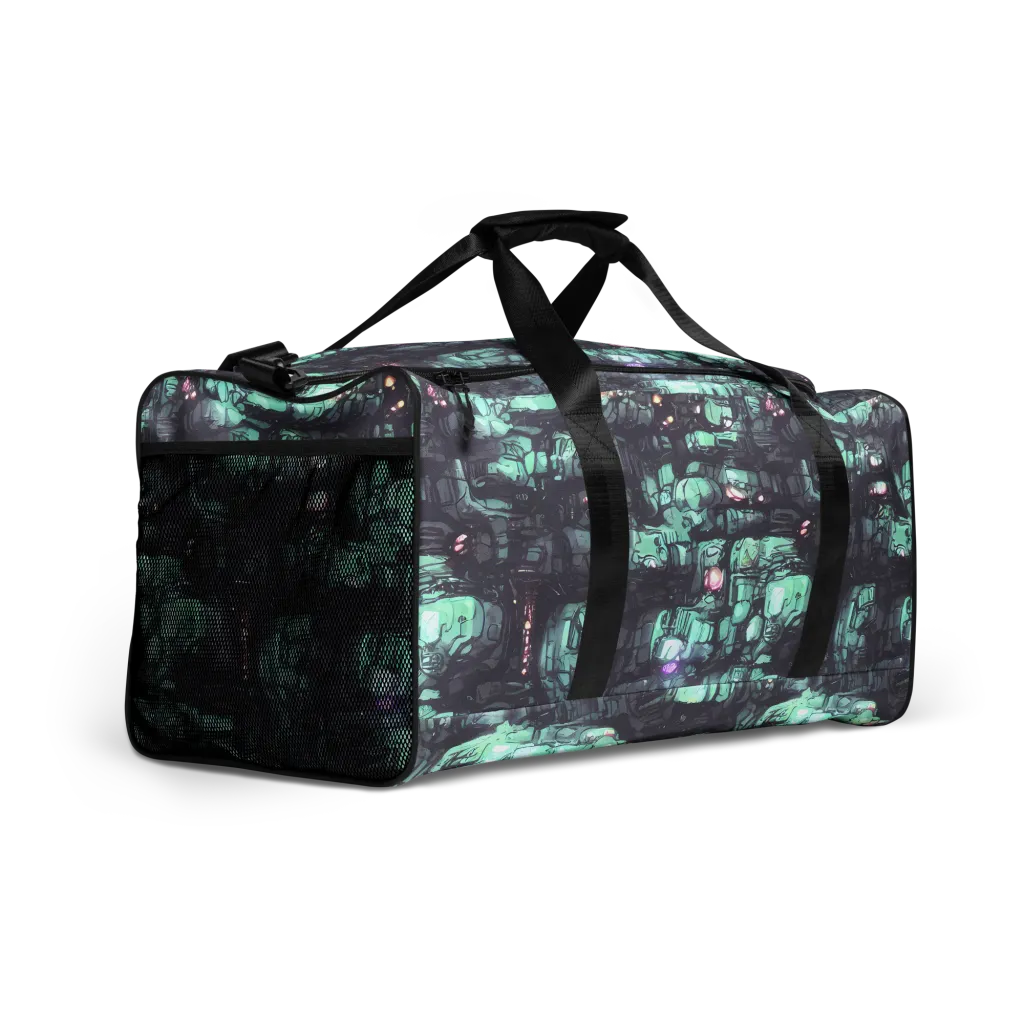 Neon Underworld on Duffle Bag — Right Front