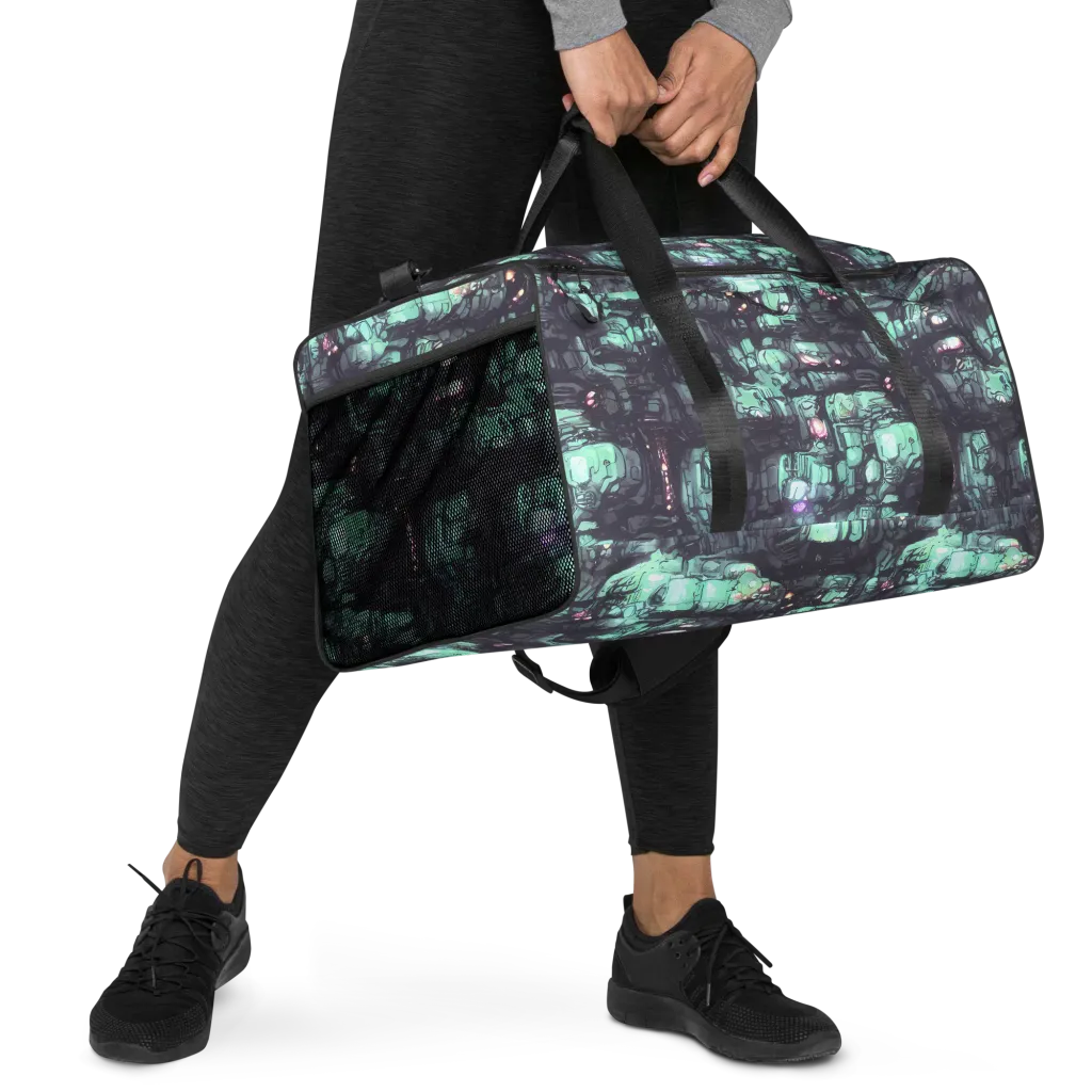 Neon Underworld on Duffle Bag — Right Front