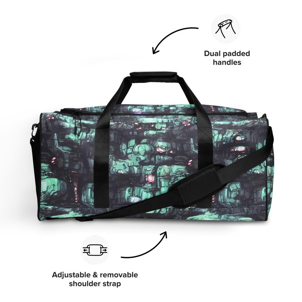 Neon Underworld on Duffle Bag — Front