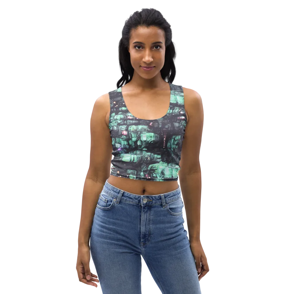Neon Underworld on Crop Top — Front