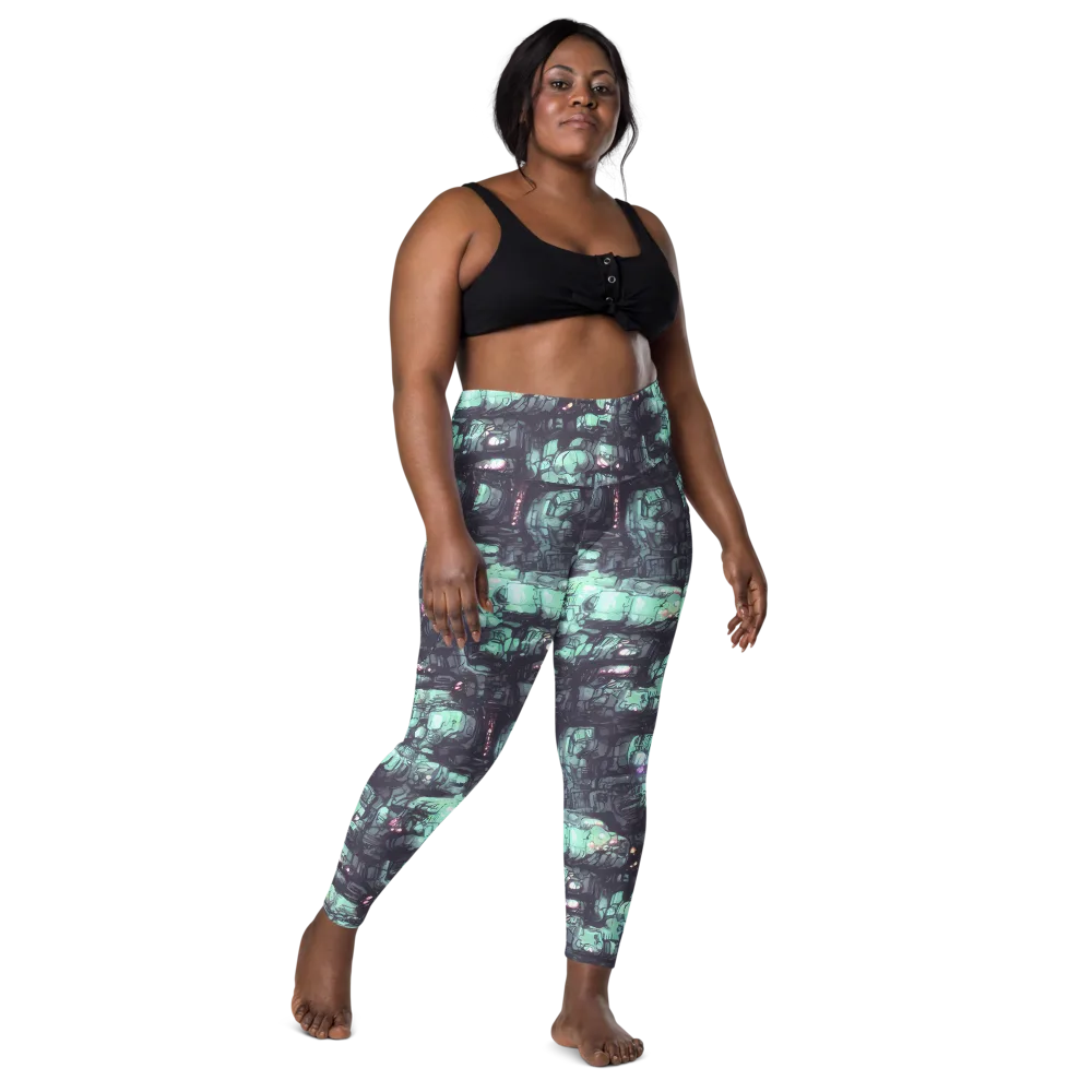 Neon Underworld on Leggings with Pockets — Front