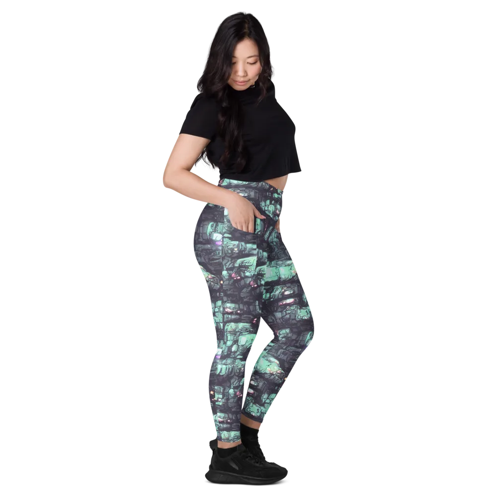 Neon Underworld on Leggings with Pockets — Right