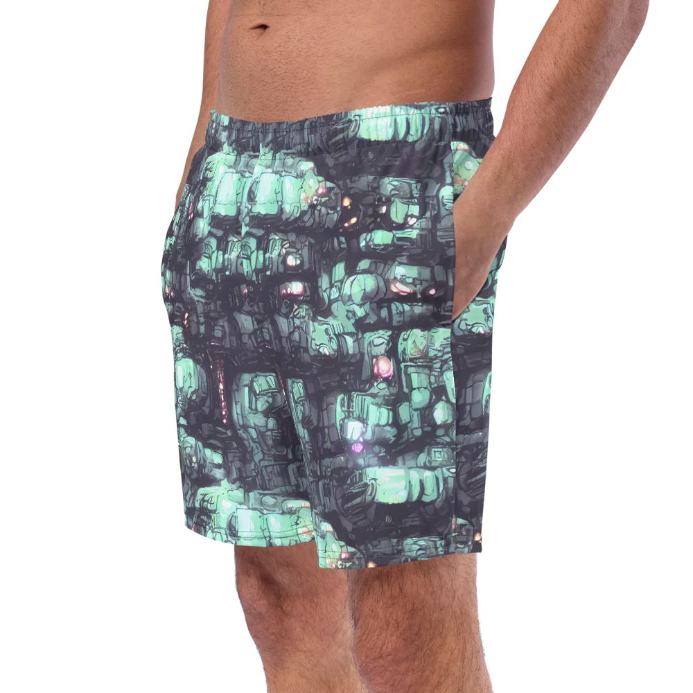 Neon Underworld on Swim Trunks — Left Front