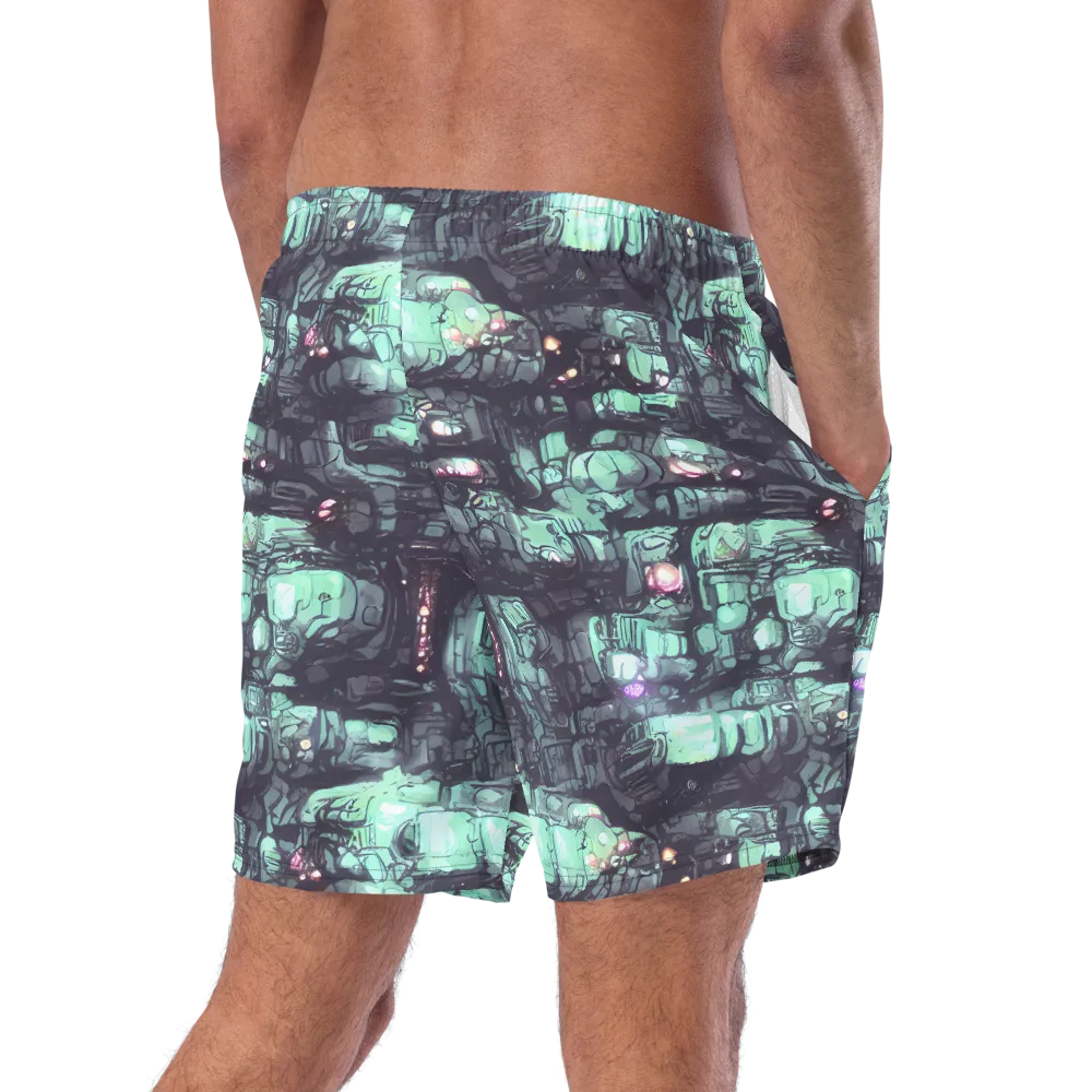 Neon Underworld on Swim Trunks — Right Back