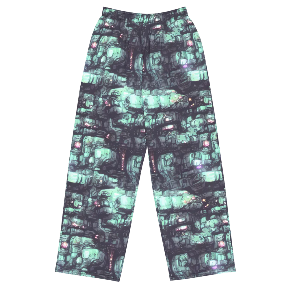 Neon Underworld on Wide-Leg Pants — Front