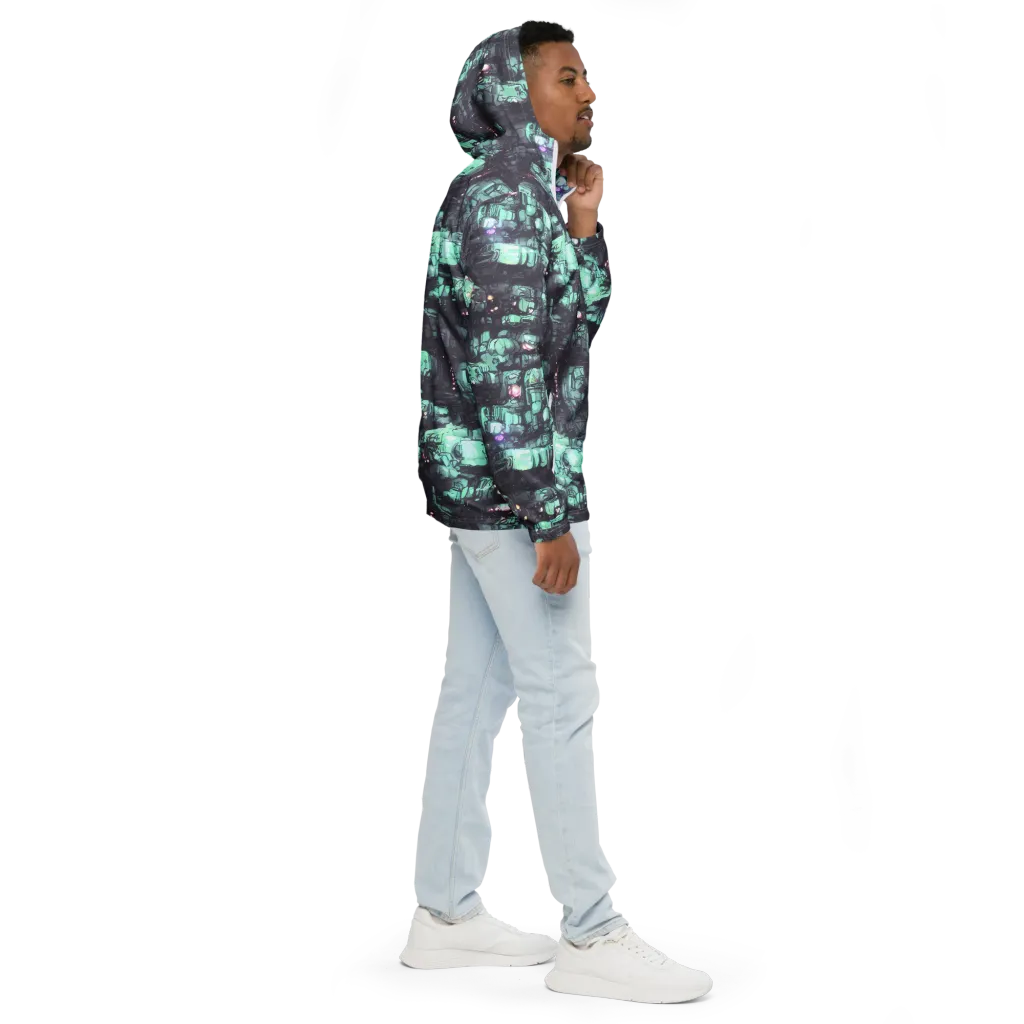 Neon Underworld on Men's Windbreaker — Right