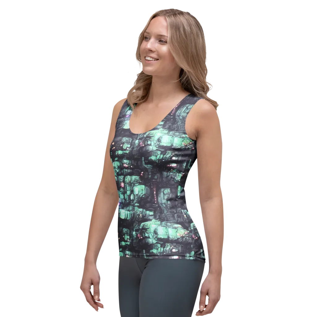 Neon Underworld on Women's Tank Top — Left Front