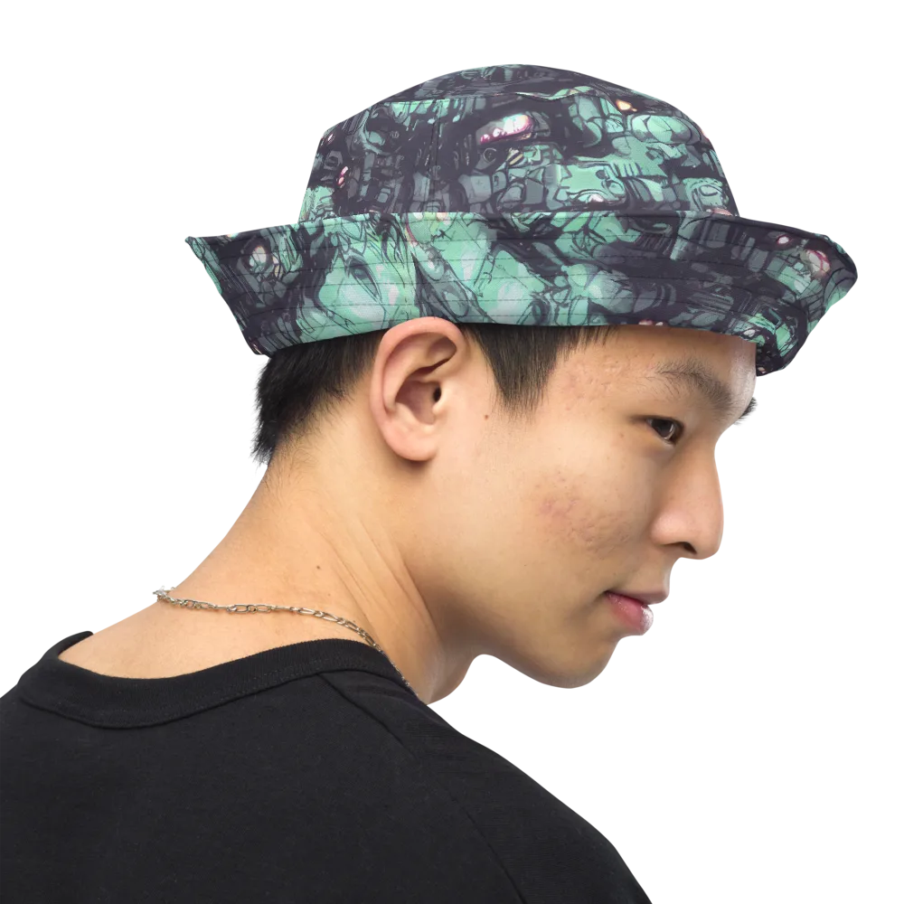 Neon Underworld on Reversible Bucket Hat — Right Outside