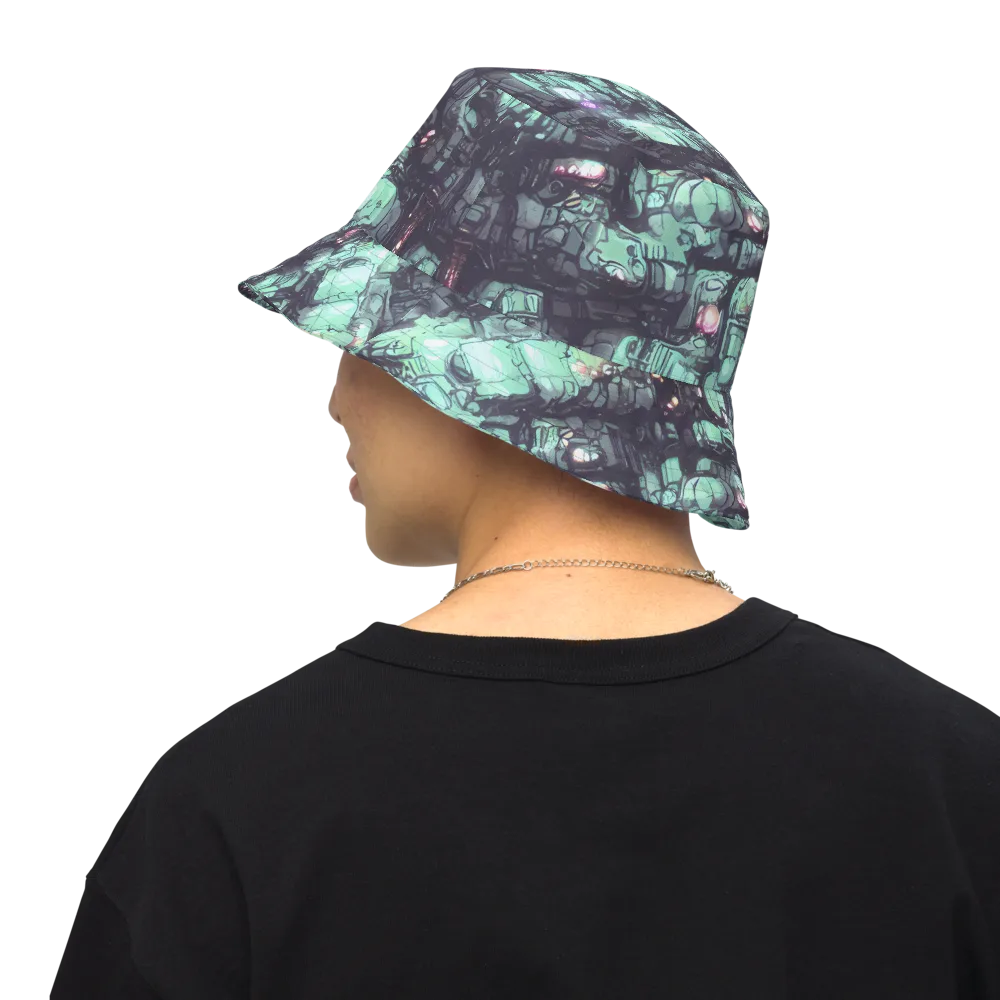 Neon Underworld on Reversible Bucket Hat — Back Inside