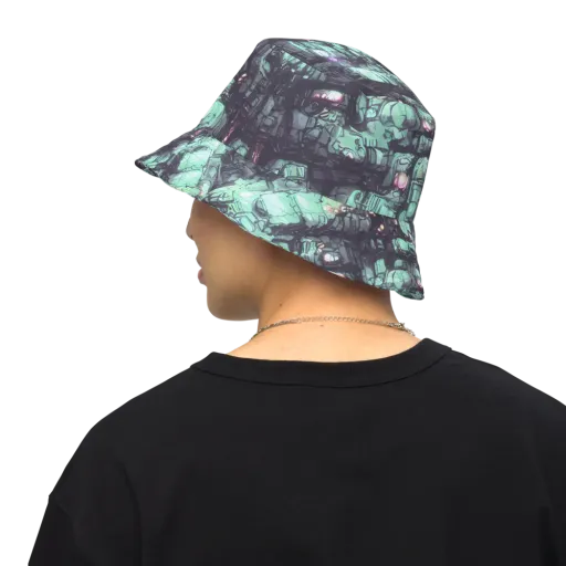 Neon Underworld on a Reversible Bucket Hat