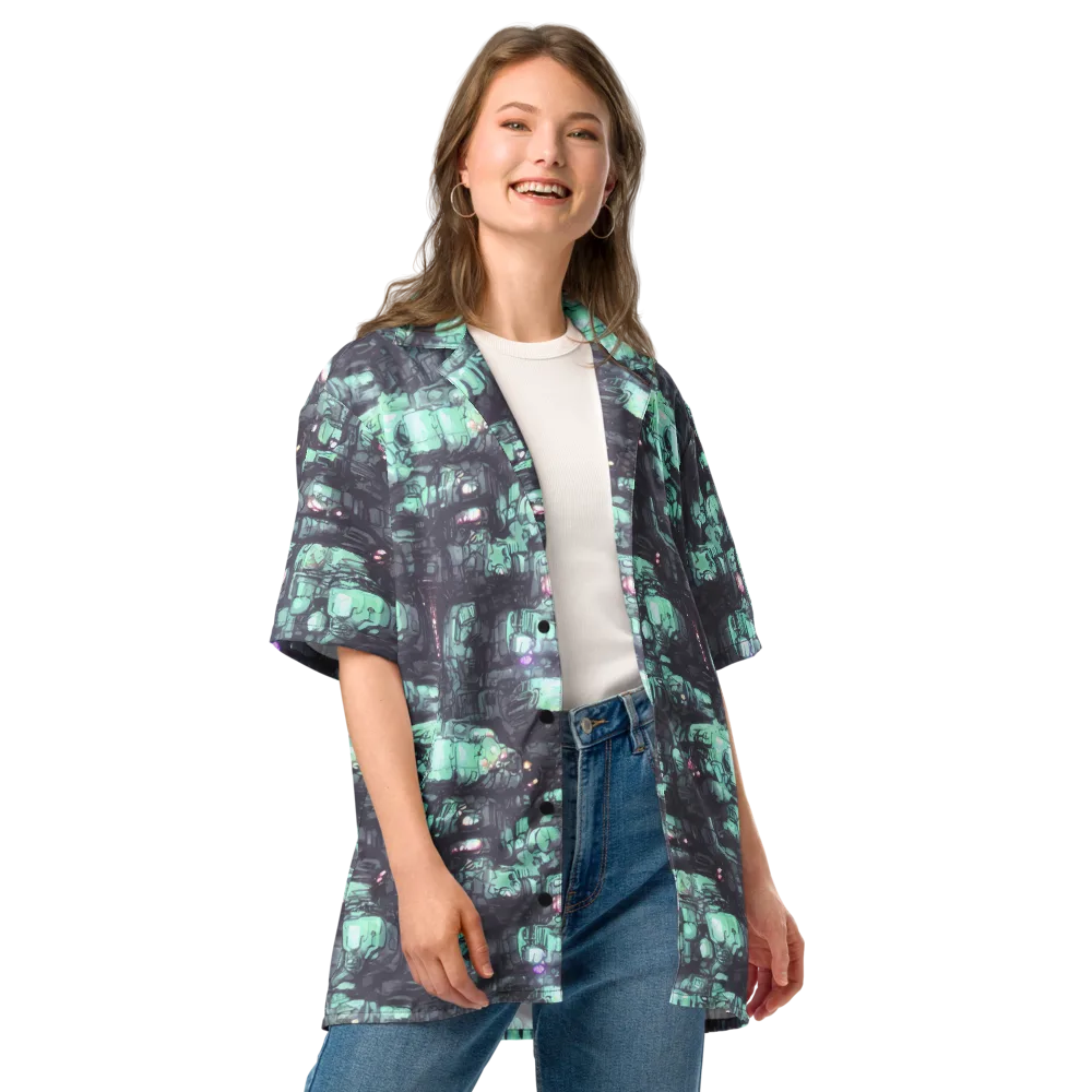 Neon Underworld on Button Shirt — Front