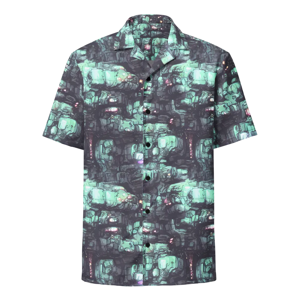 Neon Underworld on Button Shirt — Front
