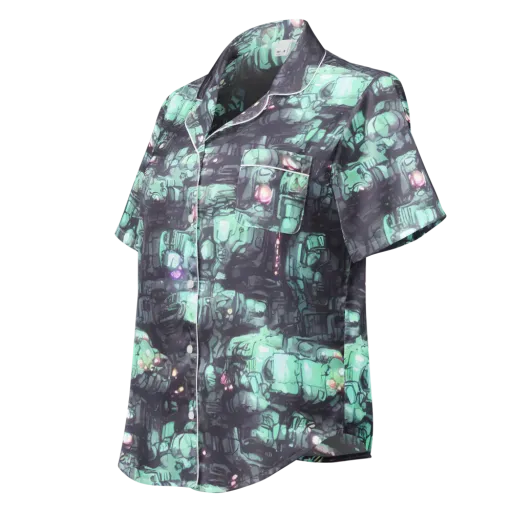 Neon Underworld on a Women's Short Sleeve Pajama Top