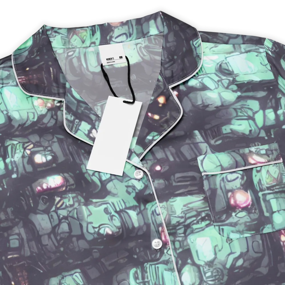 Neon Underworld on Women's Short Sleeve Pajama Top — Product details