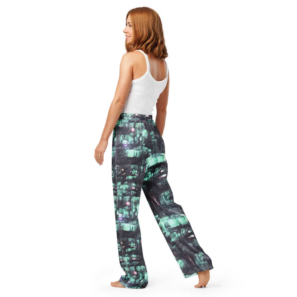 Neon Underworld on Women's Pajama Pants — Back