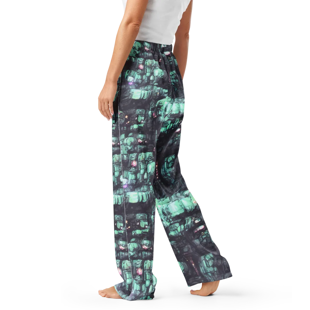Neon Underworld on Women's Pajama Pants — Left