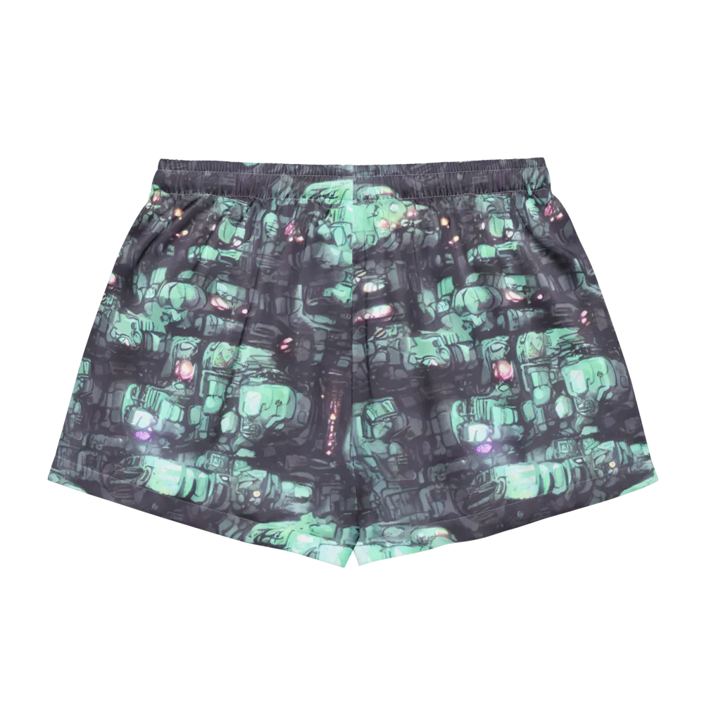 Neon Underworld on Women's Pajama Shorts — Back