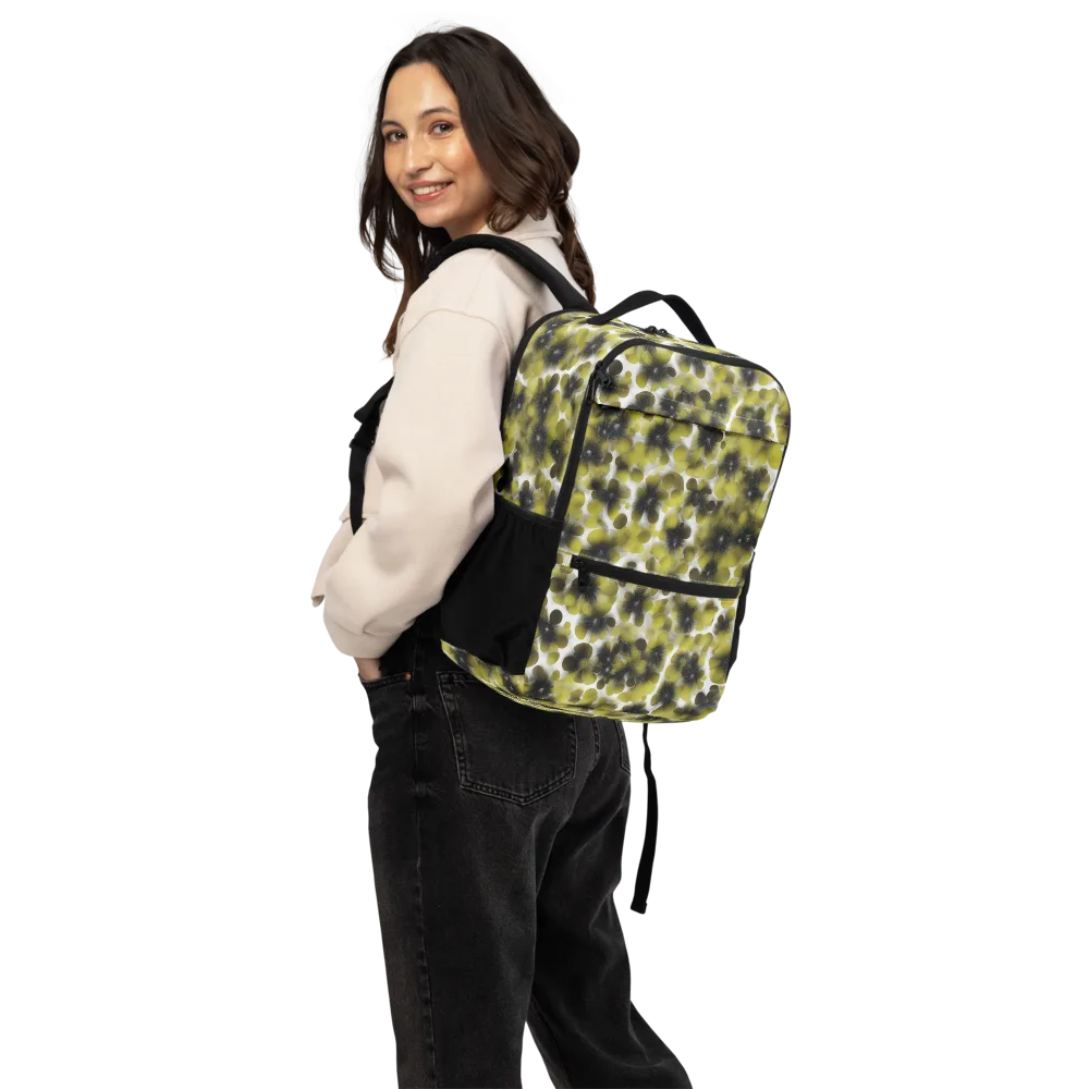 Chartreuse Midnight on Utility Backpack — Back