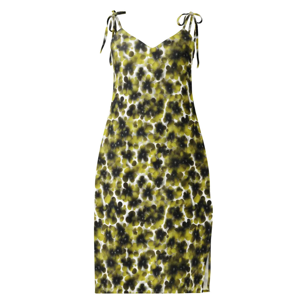 Chartreuse Midnight on Slip Dress — Front