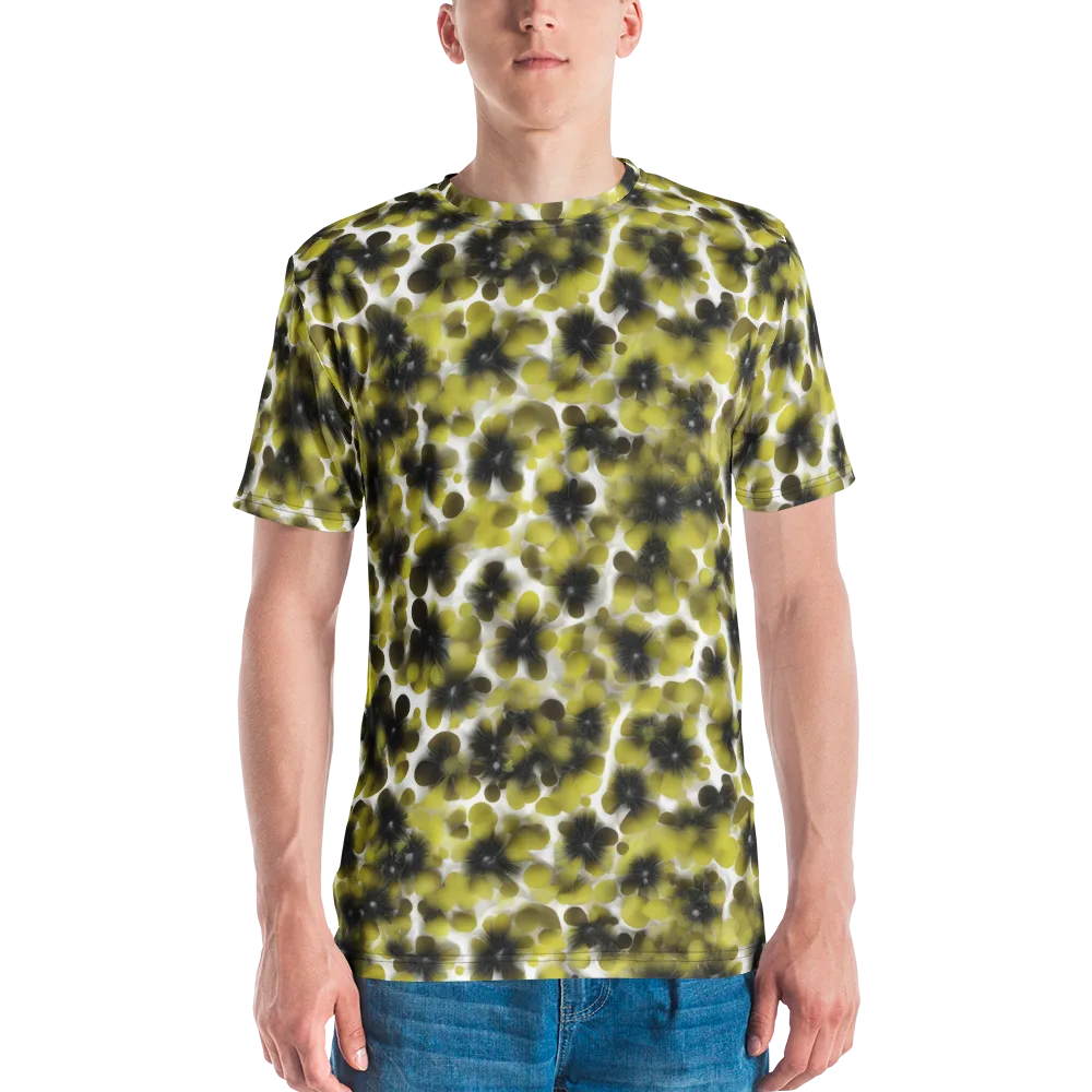 Chartreuse Midnight on Men's Crew Neck T-Shirt — Front