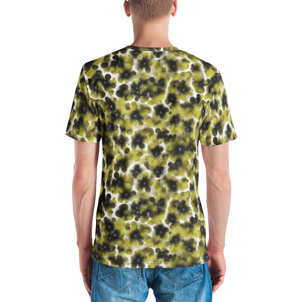 Chartreuse Midnight on Men's Crew Neck T-Shirt — Back
