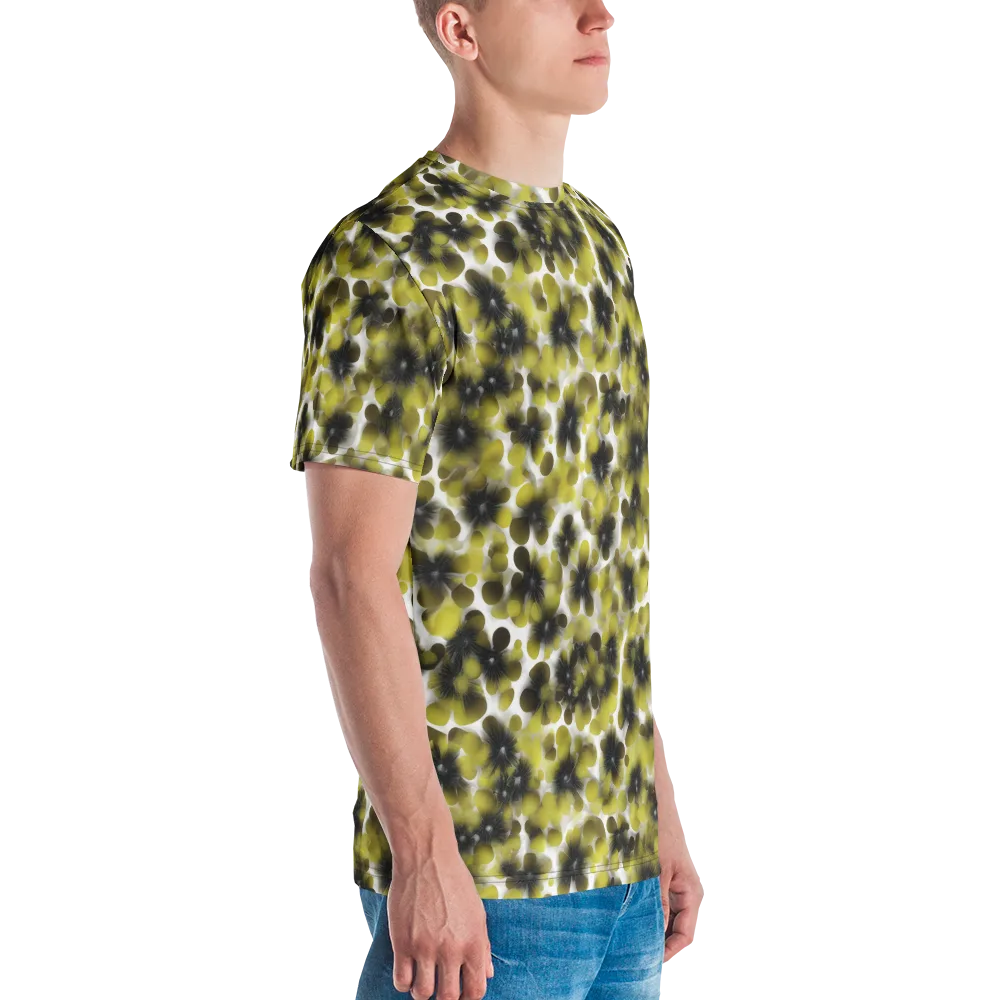 Chartreuse Midnight on Men's Crew Neck T-Shirt — Right