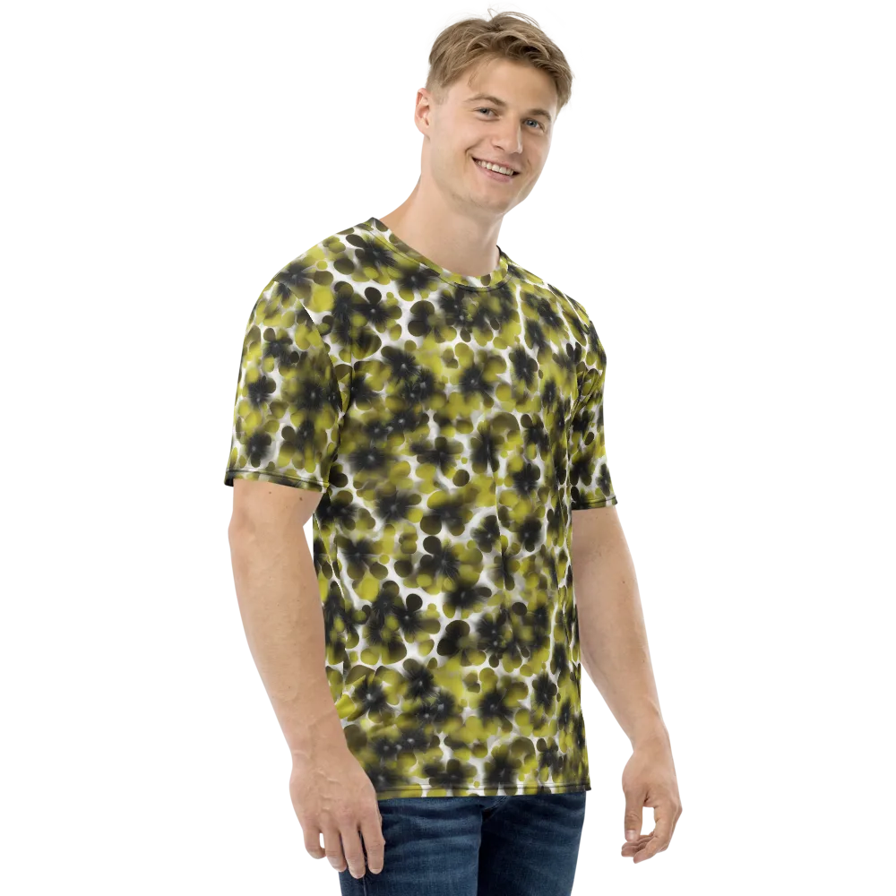 Chartreuse Midnight on Men's Crew Neck T-Shirt — Right
