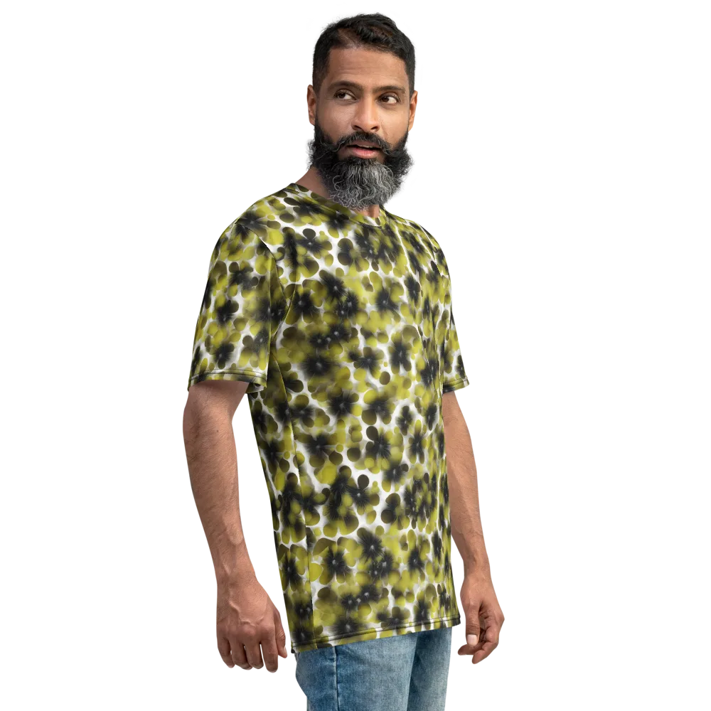 Chartreuse Midnight on Men's Crew Neck T-Shirt — Right