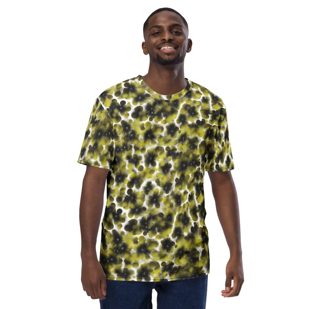 Chartreuse Midnight on Men's Crew Neck T-Shirt — Front