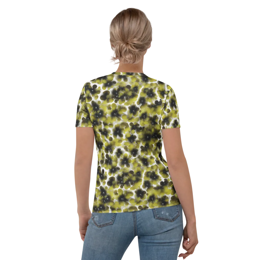 Chartreuse Midnight on Women's Crew Neck T-Shirt — Back