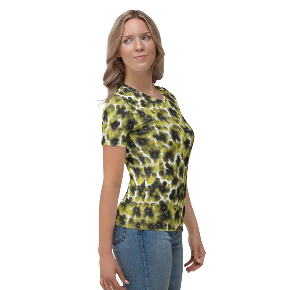 Chartreuse Midnight on Women's Crew Neck T-Shirt — Right