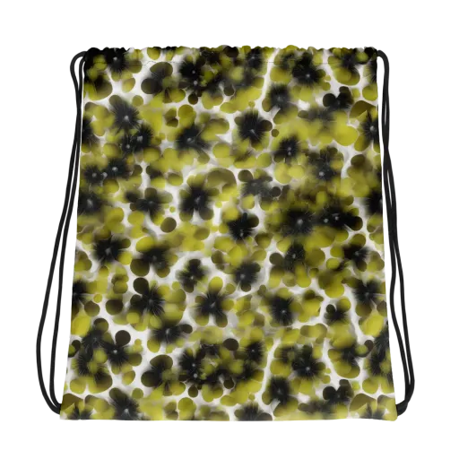 Chartreuse Midnight on a Drawstring Bag