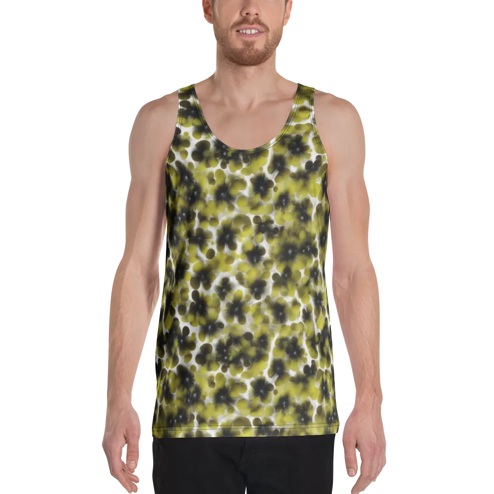 Chartreuse Midnight on Men's Tank Top — Front