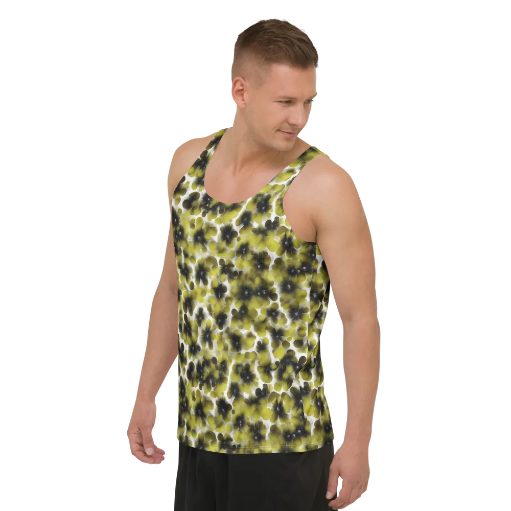 Chartreuse Midnight on Men's Tank Top — Left Front