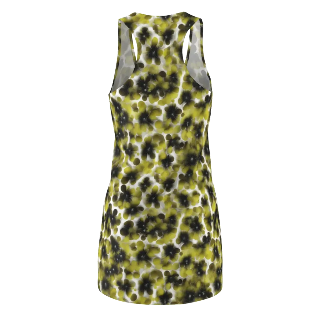 Chartreuse Midnight on Racerback Dress — Back