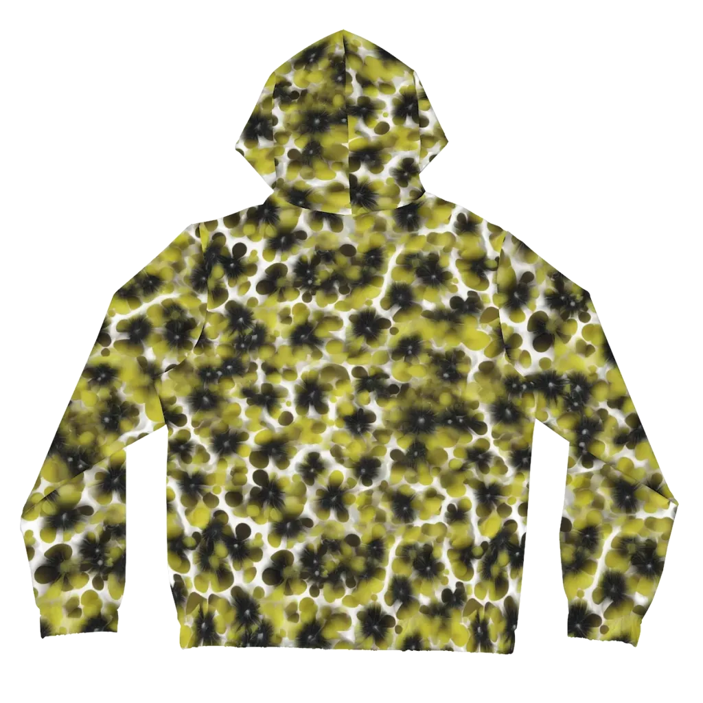 Chartreuse Midnight on Women's Full-Zip Hoodie — Back