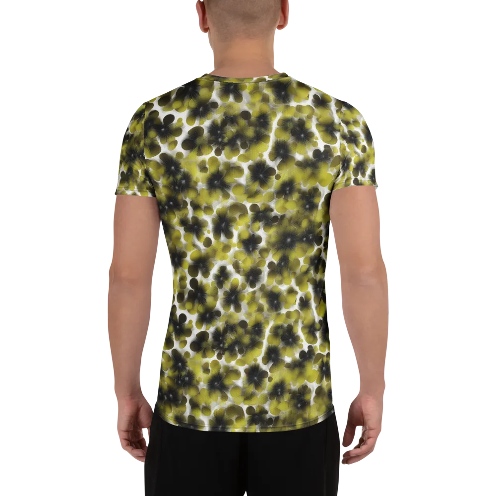 Chartreuse Midnight on Men's Athletic T-Shirt — Back