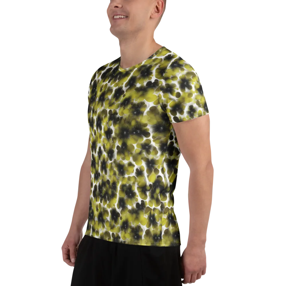 Chartreuse Midnight on Men's Athletic T-Shirt — Left