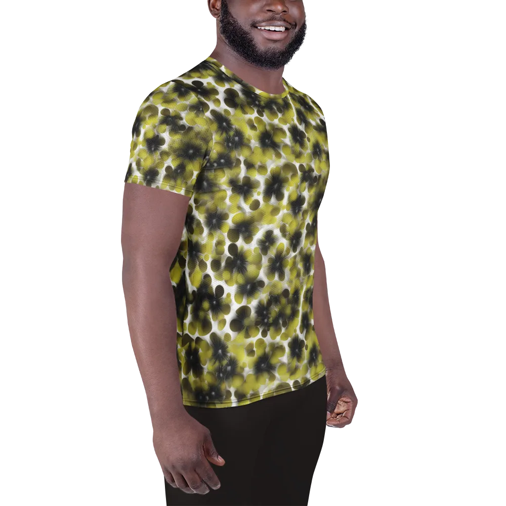 Chartreuse Midnight on Men's Athletic T-Shirt — Right