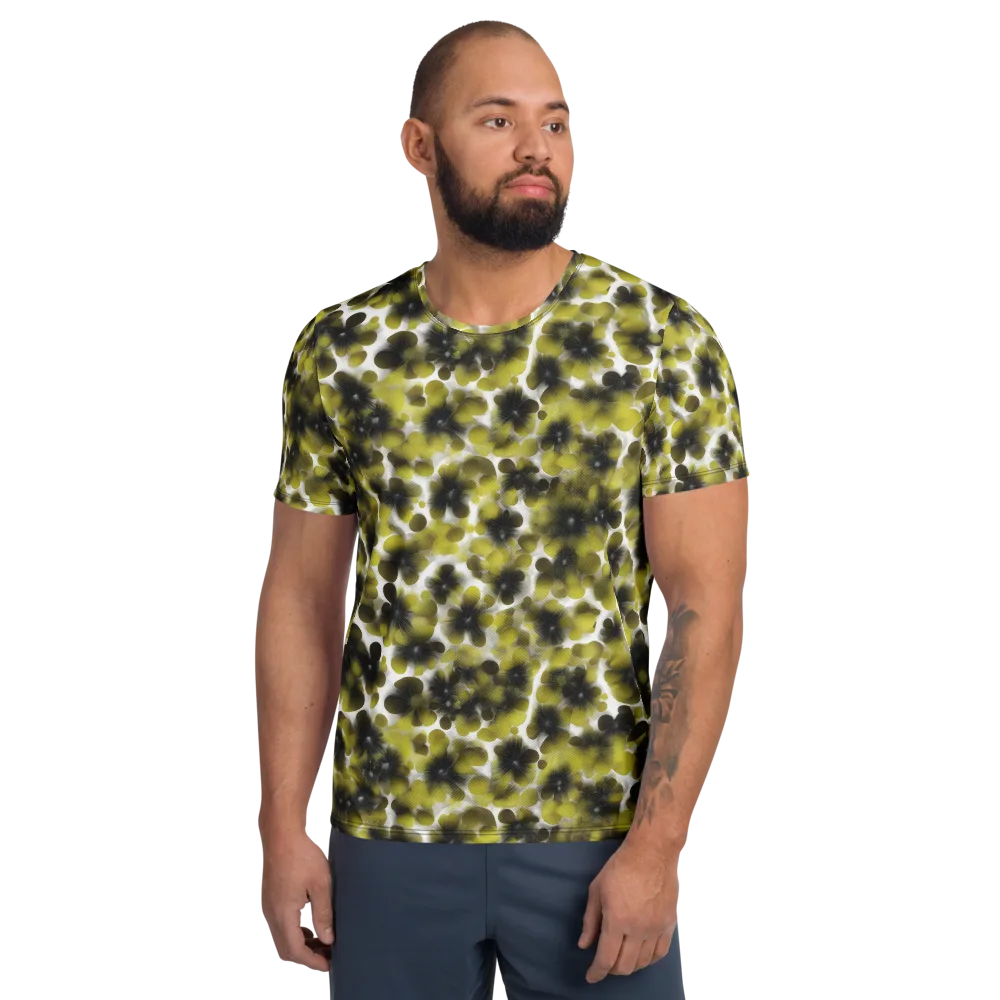 Chartreuse Midnight on Men's Athletic T-Shirt — Front