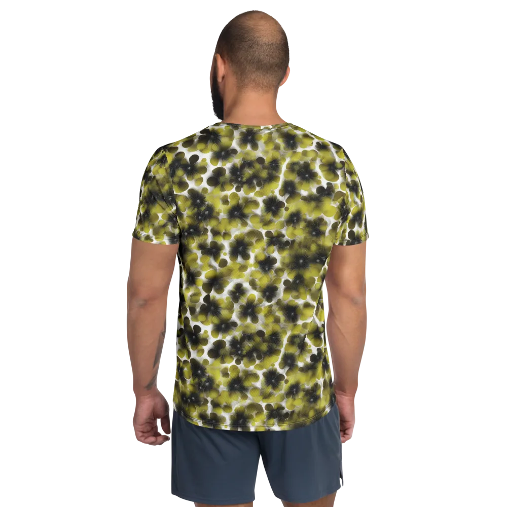 Chartreuse Midnight on Men's Athletic T-Shirt — Back