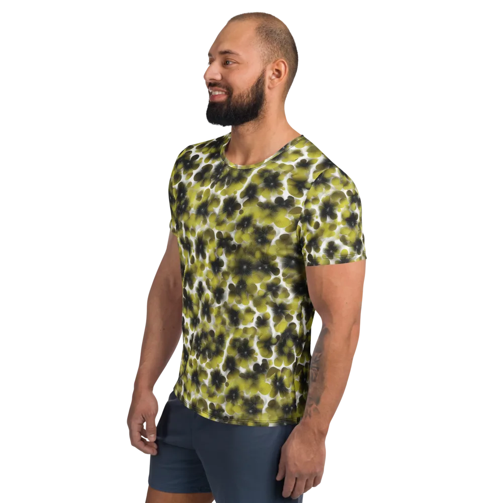 Chartreuse Midnight on Men's Athletic T-Shirt — Left